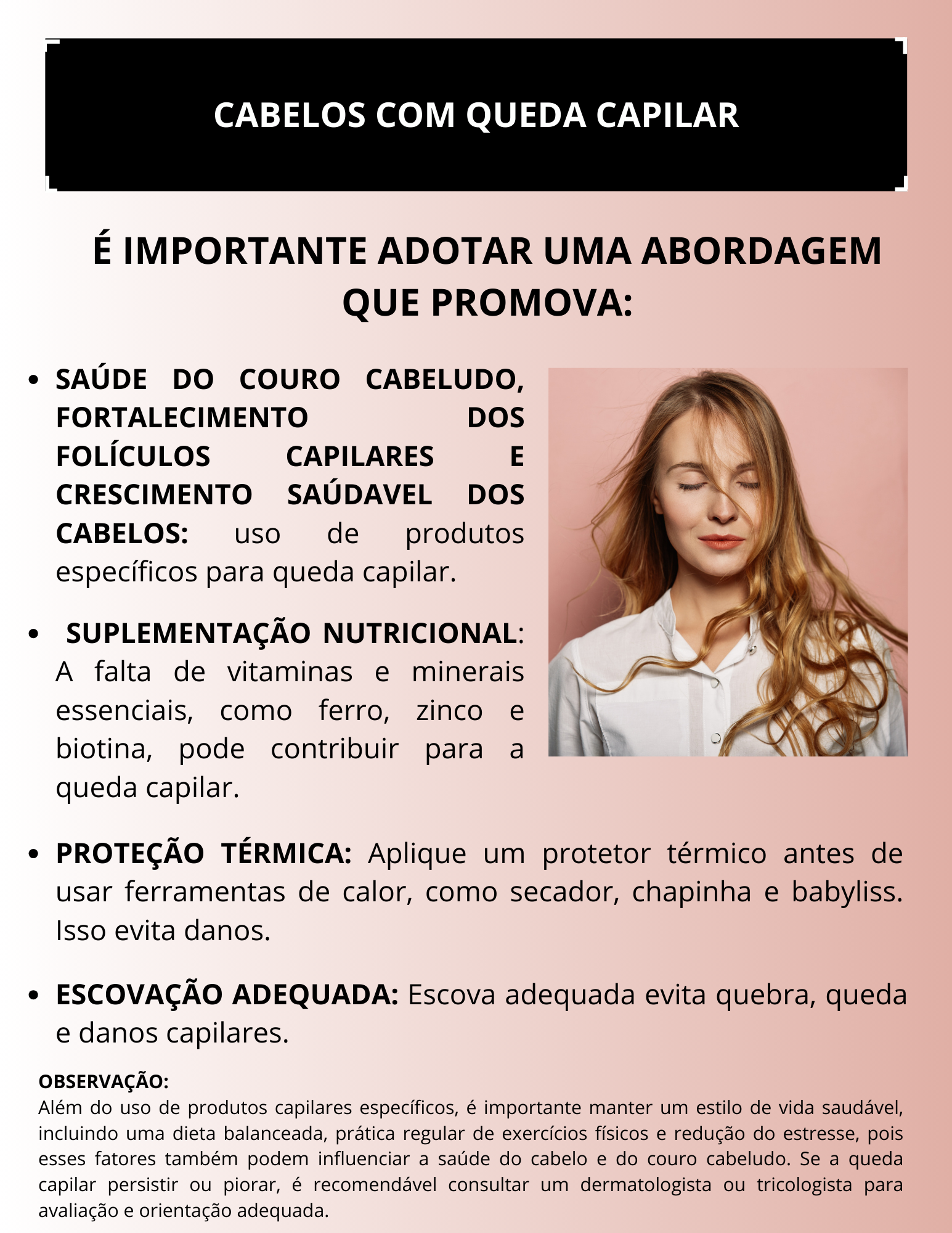 Capa Dor Cabelos com queda